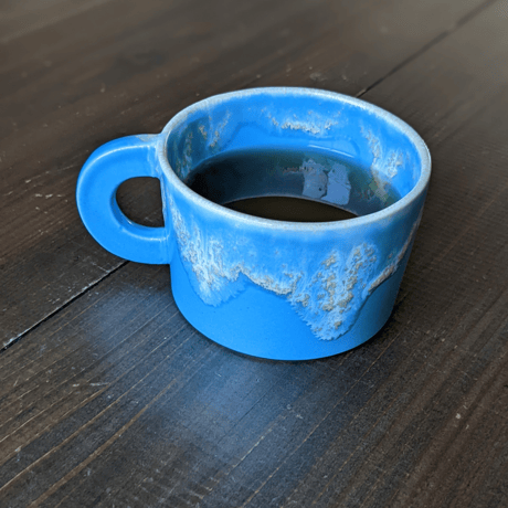 Melt series mug cup - niagara blue