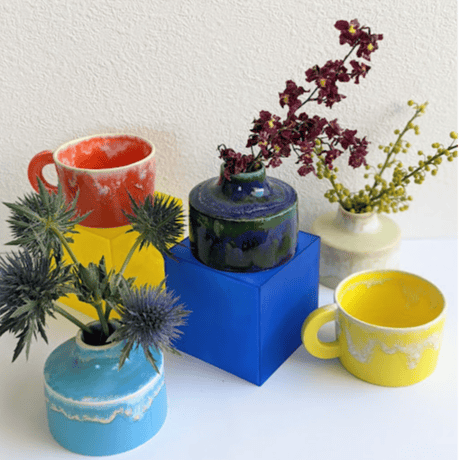 Melt series flower vase- 深海