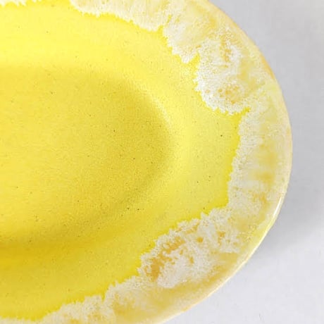 Melt series oval plate S - Lemmon yellow
