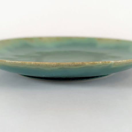 Melt series 6MARU plate - Bottle green