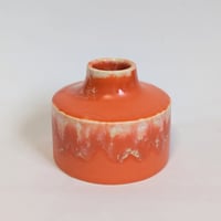 Melt series flower vase -Sunrise orange