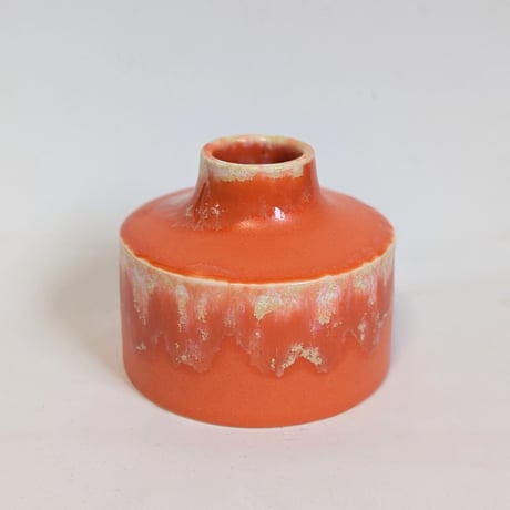 Melt series flower vase -Sunrise orange