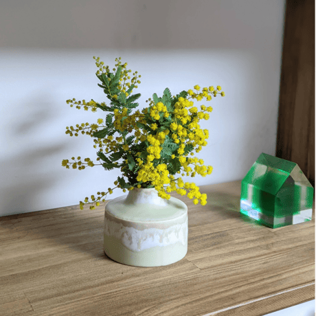Melt series flower vase- 雪どけ