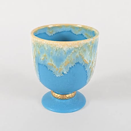 Melt series gold cup - Niagara blue