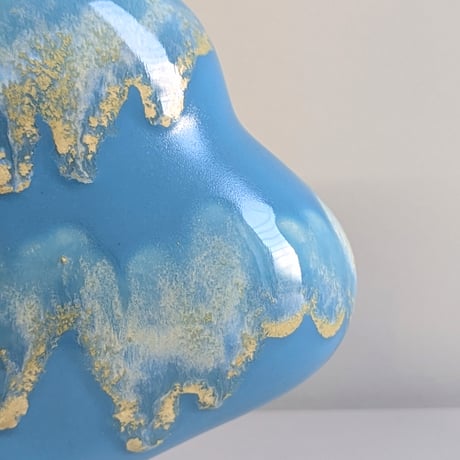 -We-  Flower vase - Niagara blue