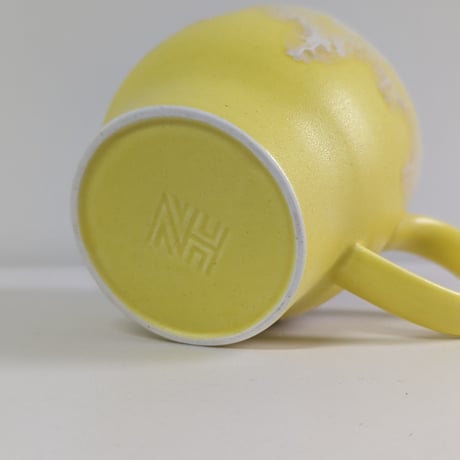 Melt mug cup L -Lemon yellow