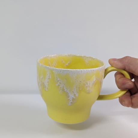 Melt mug cup L -Lemon yellow