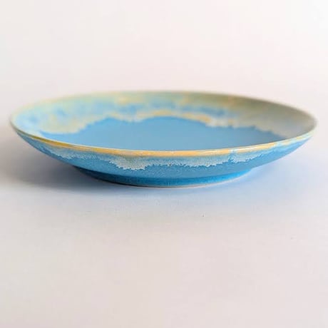 Melt series 4MARU plate - Niagara blue
