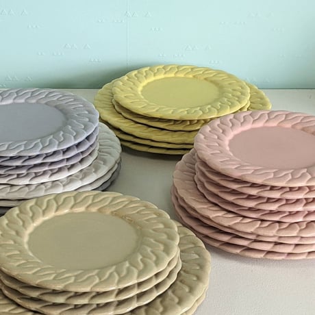 Chain dish L - Smoke pink