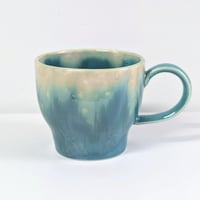 Melt series mug cup L - Bottle green
