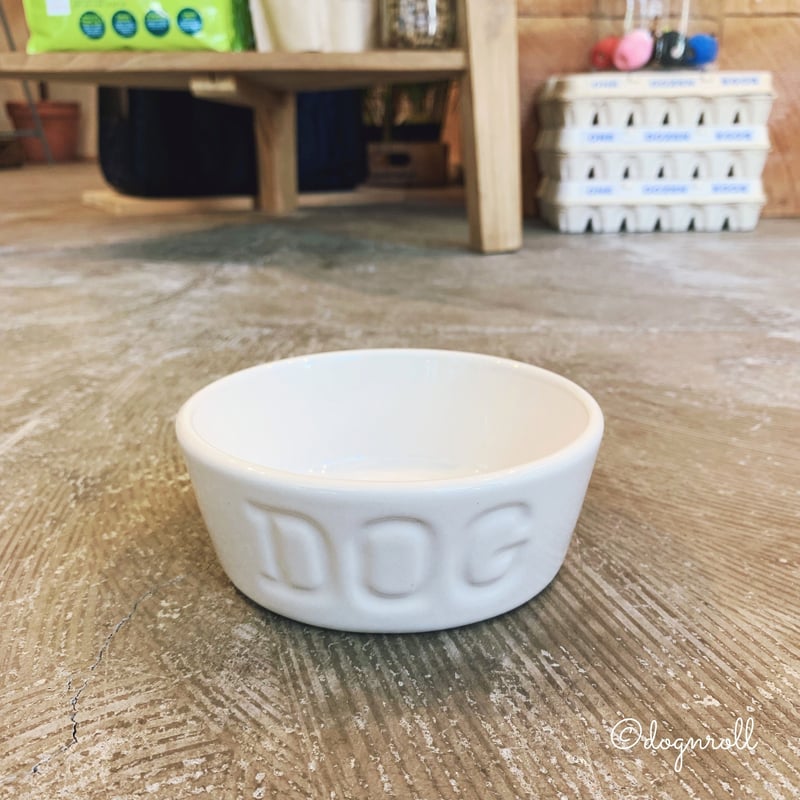 BAUER POTTERY DOG BOWL | Dog'nRoll