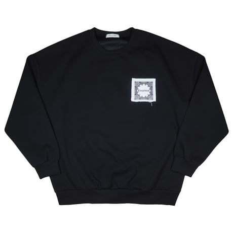 ANOTHER / BANDANA CREW SWEAT / BLACK