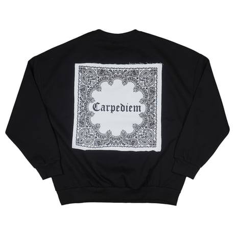 ANOTHER / BANDANA CREW SWEAT / BLACK