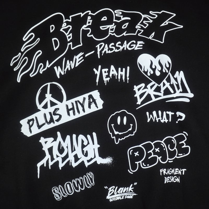 PLUS 82 HIYA / GRADATION HOODIE / BLACK | DAMIANO