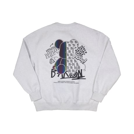 BARON / WOOW! CREW SWEAT / WHITE