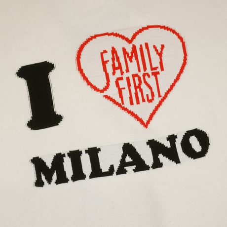 FAMILY FIRST / I LOVE MILANO KNIT CARDIGAN / WHITE