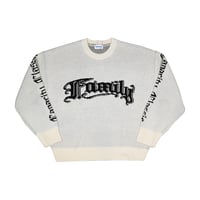 COVILL / FAMILY KNIT SWEATER / WHITE