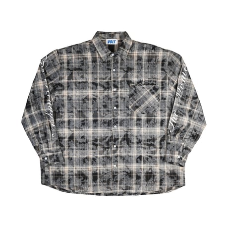 VOLT / CHECK SHIRTS / BLACK