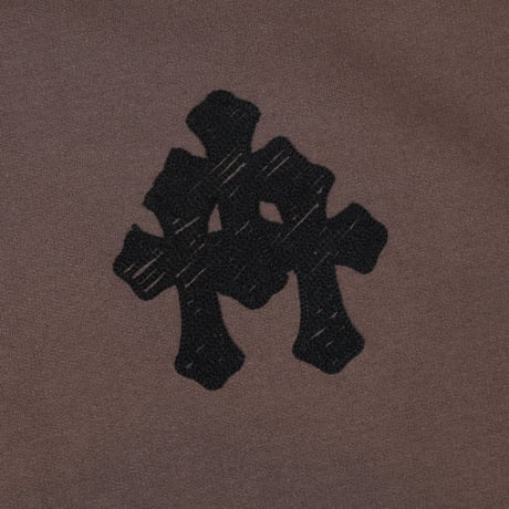 BARON / CROSS ZIP HOODIE / BROWN
