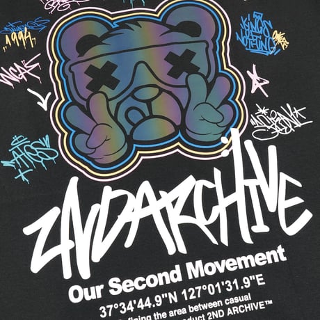 2ND ARCHIVE /  PEACE TEE / BLACK