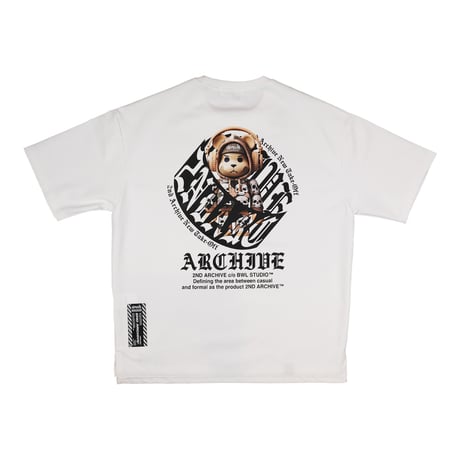 2ND ARCHIVE / HEADPHONE BEAR TEE / WHITE