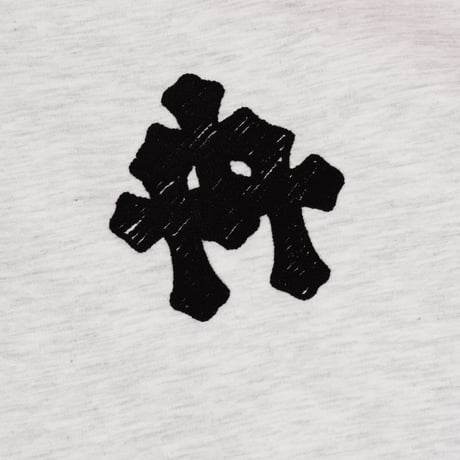 BARON / CROSS ZIP HOODIE / OFF WHITE