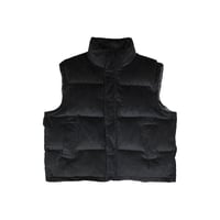 DAMIANO SELECT / CORDUROY DOWN VEST / BLACK