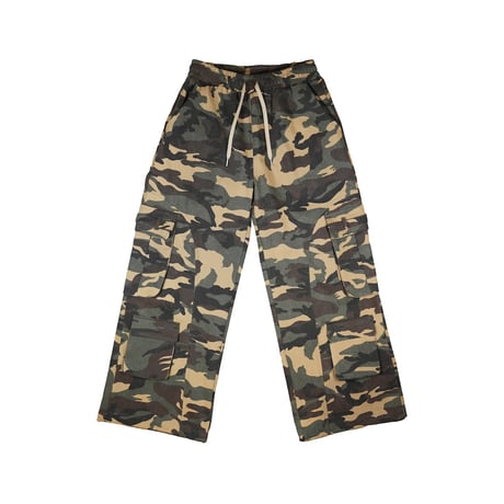 DAMIANO SELECT / CAMO CARGO PANTS / GREEN