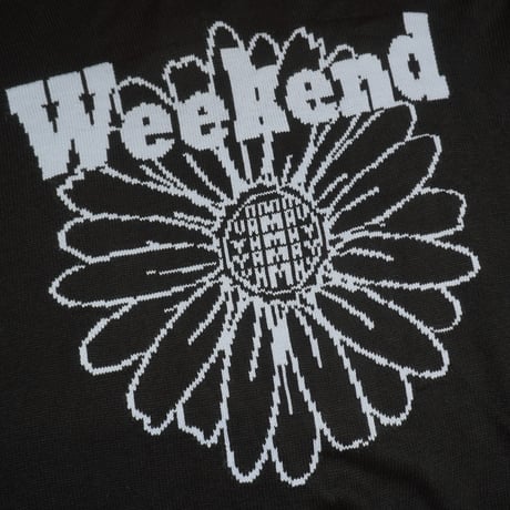 DAMIANO SELECT / Weekend Flower Knit Sweater / BLACK