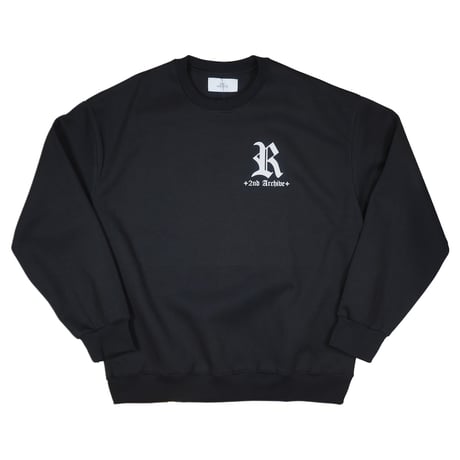 2ND ARCHIVE / R REFLECTOR CREW SWEAT / BLACK
