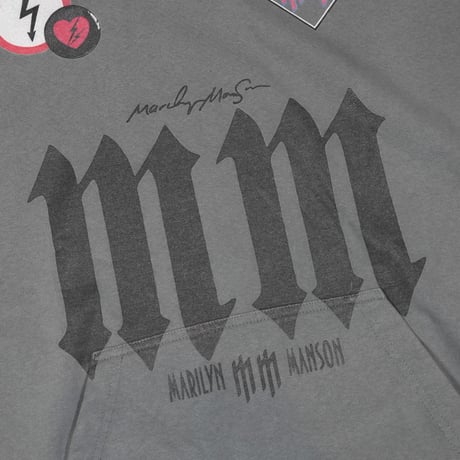 DAMIANO SELECT / MARILYN MANSON HOODIE / CHARCOAL
