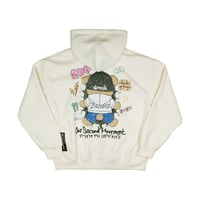 2ND ARCHIVE / KNIT CAP BEAR ZIP HOODIE / CREAM