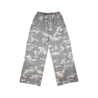 DAMIANO SELECT / CAMO CARGO PANTS / WHITE