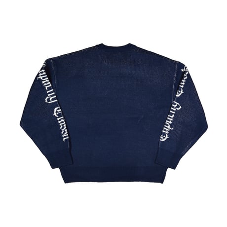 COVILL / FAMILY KNIT SWEATER / NAVY