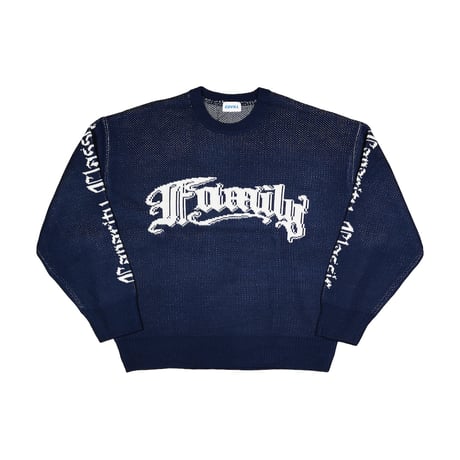 COVILL / FAMILY KNIT SWEATER / NAVY