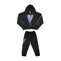 DAMIANO SELECT / HEART SWEAT SET UP / BLACK