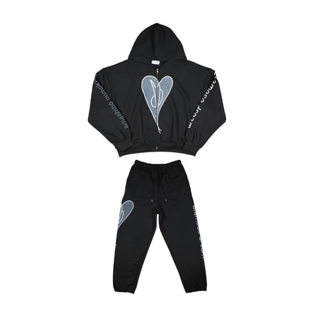 DAMIANO SELECT / HEART SWEAT SET UP / BLACK