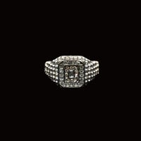 DAMIANO JEWELRY / SQUARE RING / SILVER