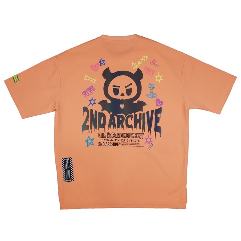 2ND ARCHIVE / GHOST TEE / ORANGE | DAMIANO