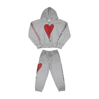 DAMIANO SELECT / HEART SWEAT SET UP / GRAY