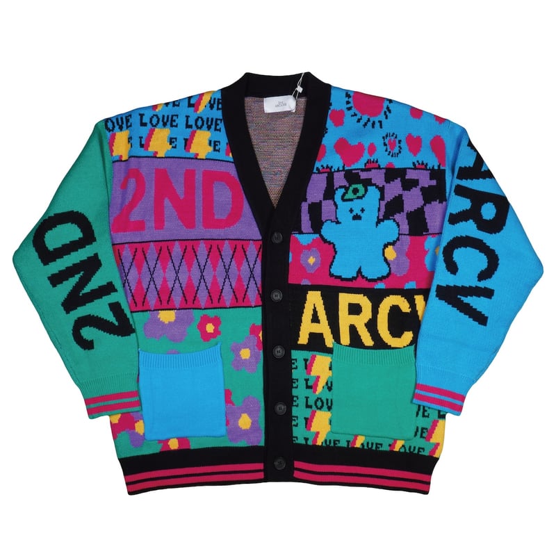 2ND ARCHIVE / BEAR KNIT CARDIGAN / GREEN | DAMIANO