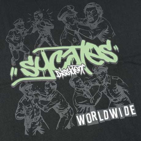 ANOTHER WAVE / POLICE TEE / BLACK