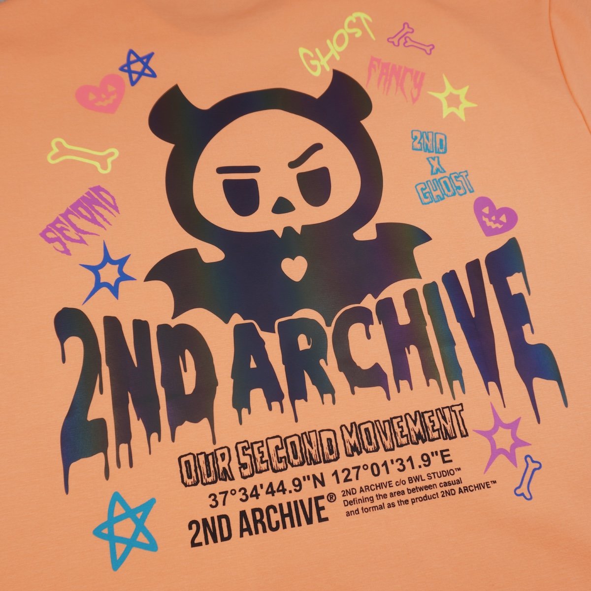 2ND ARCHIVE / GHOST TEE / ORANGE | DAMIANO