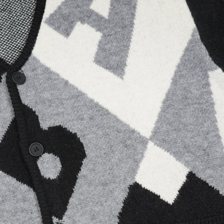 BARON / KNIT CARDIGAN / BLACK