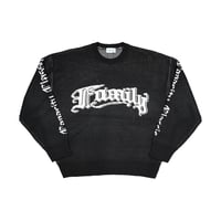 COVILL / FAMILY KNIT SWEATER / BLACK