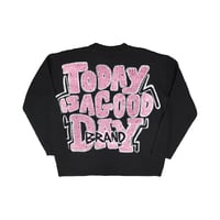 DAMIANO SELECT / TODAY IS A GOOD DAY KNIT SWEATER / BLACK