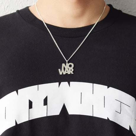 “NO WAR” necklace (silver925)