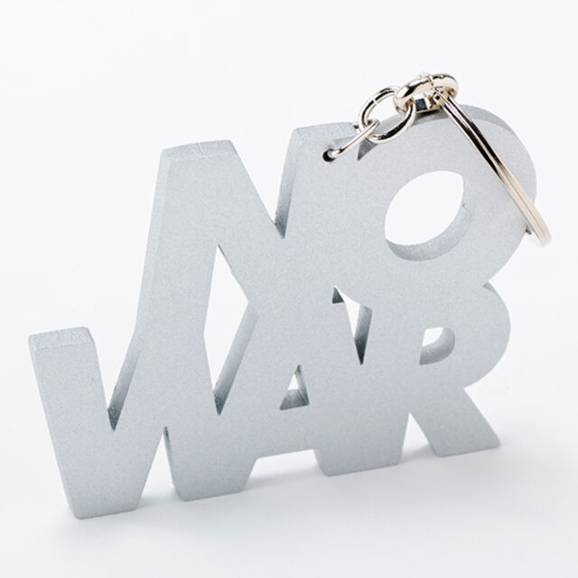 NO WAR” key ring (Aluminum) | this_is_help!