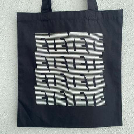 “EYES” tote bag (black)