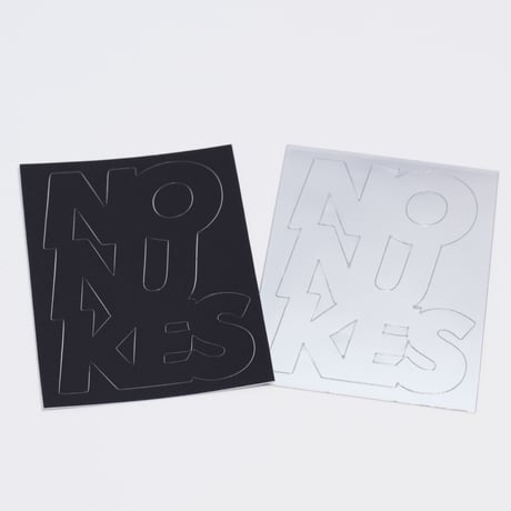 “NO NUKES” stickers